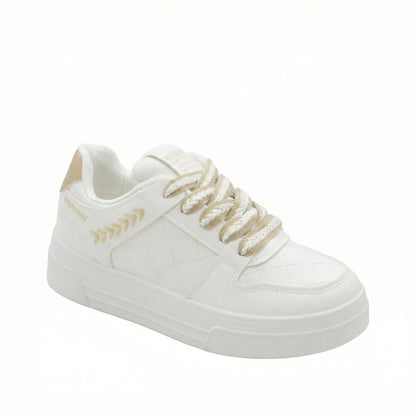 Drift — A low-profile lace-up sneaker with stitched panel details.