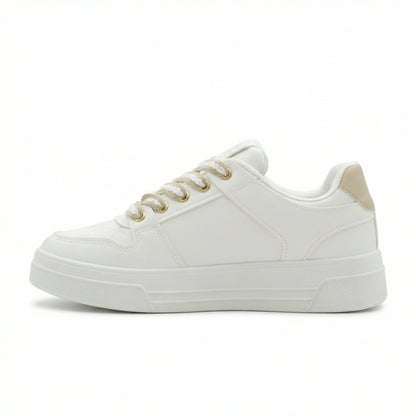 Drift — A low-profile lace-up sneaker with stitched panel details.