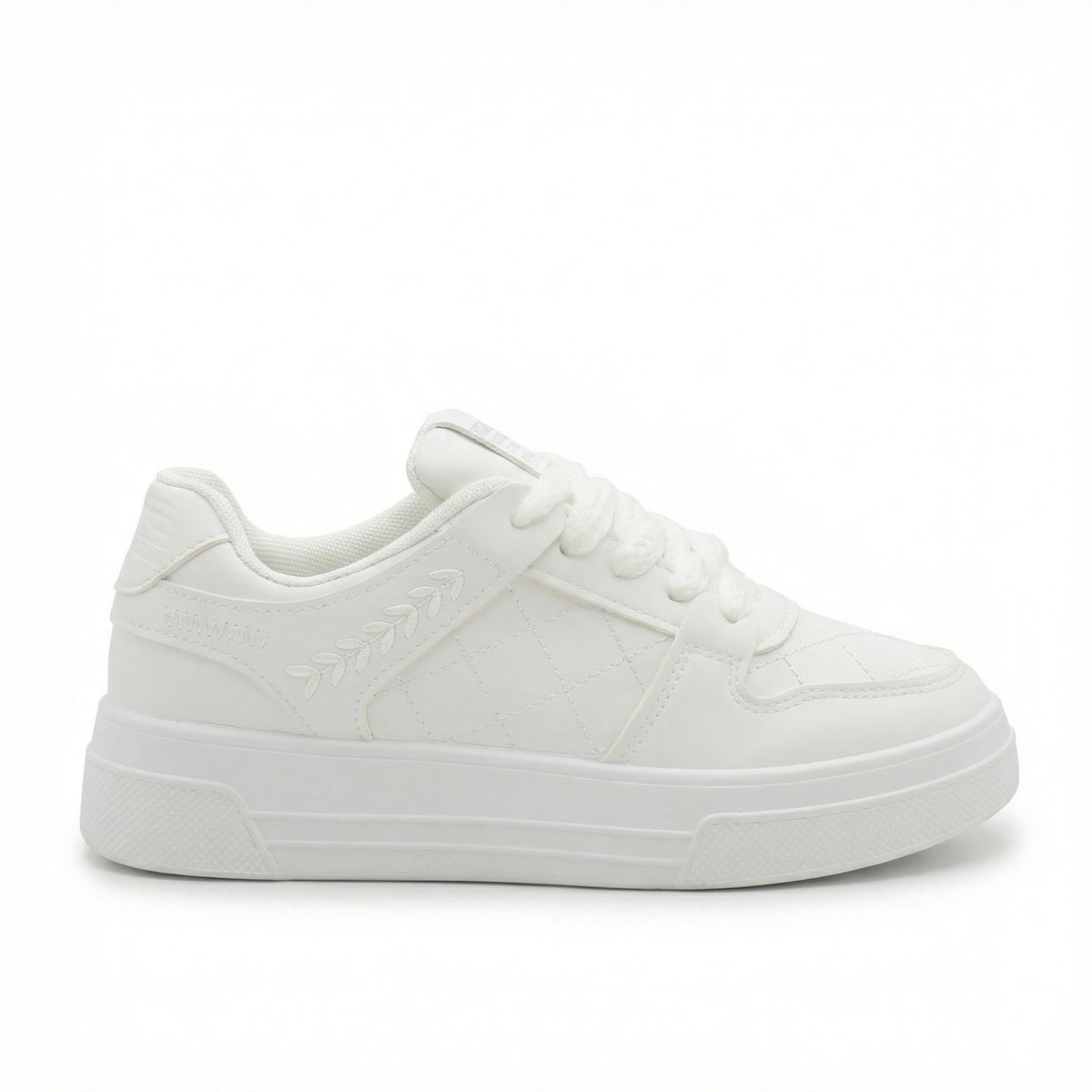 Drift — A low-profile lace-up sneaker with stitched panel details.
