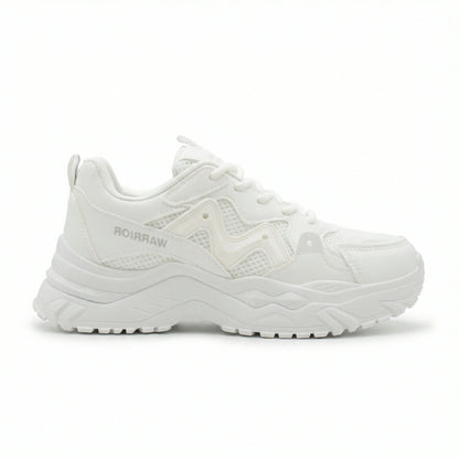 Momentum — A chunky lace-up sneaker with contrast panels.