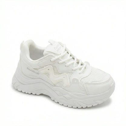 Momentum — A chunky lace-up sneaker with contrast panels.