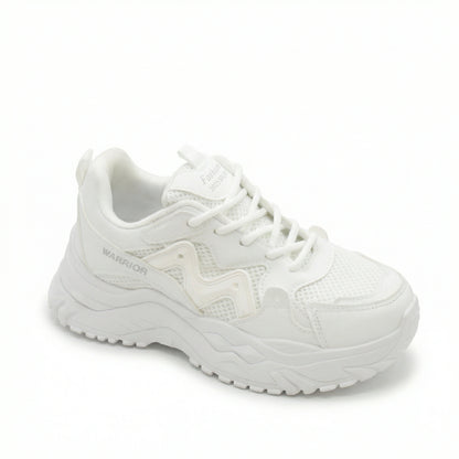 Momentum — A chunky lace-up sneaker with contrast panels.