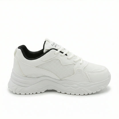 Momentum — A chunky lace-up sneaker with contrast panels.