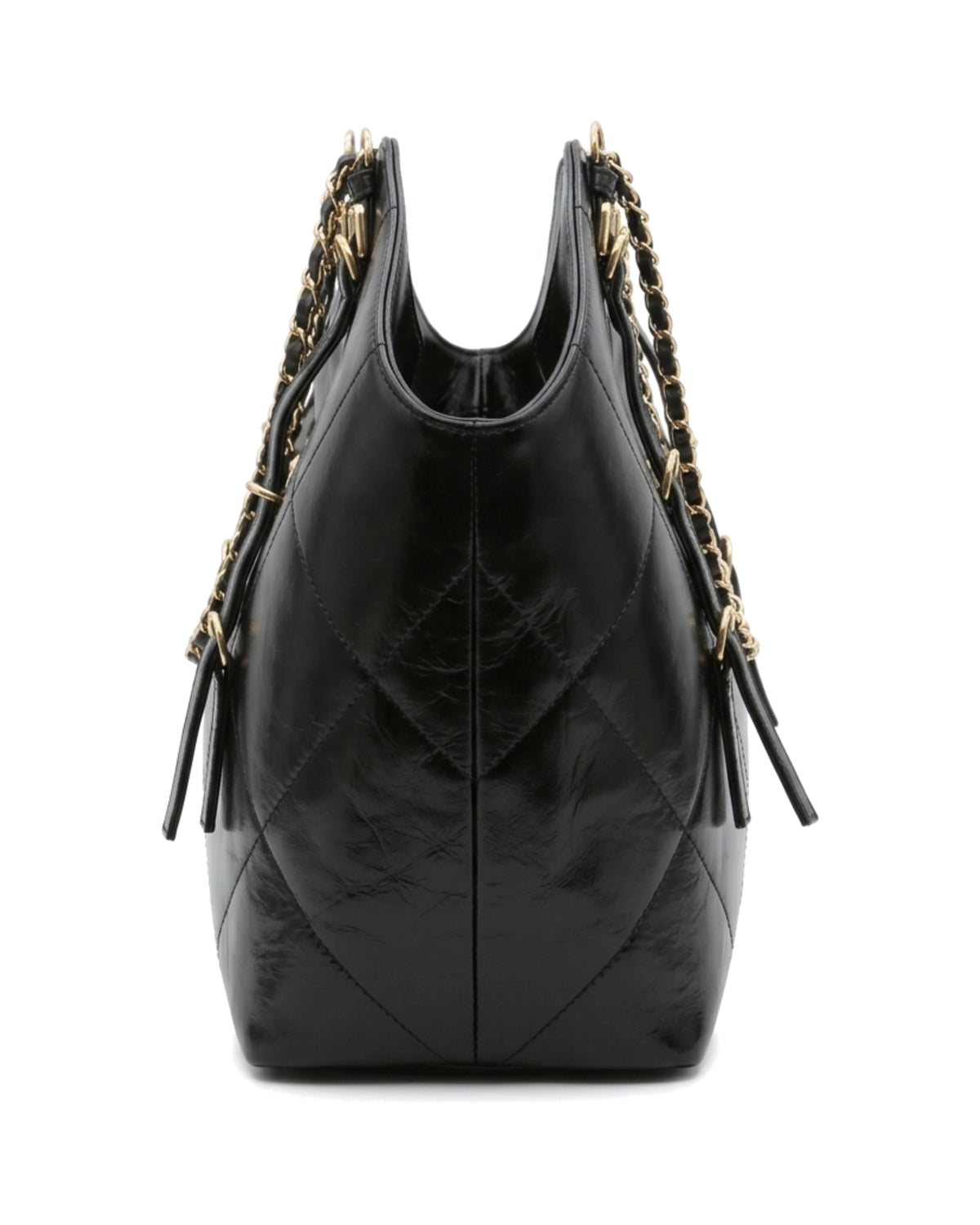 TKN Cascade — Black — dipped top outline — side profile.