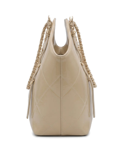 TKN Cascade — Beige — dipped top outline — side profile.