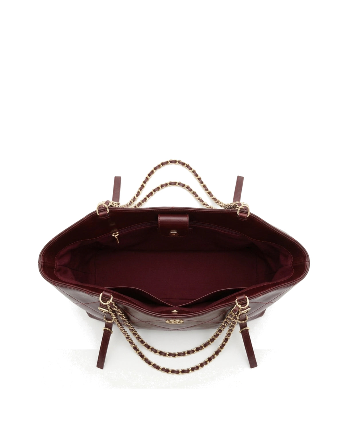 TKN Cascade — Burgundy — dipped top outline — overhead view