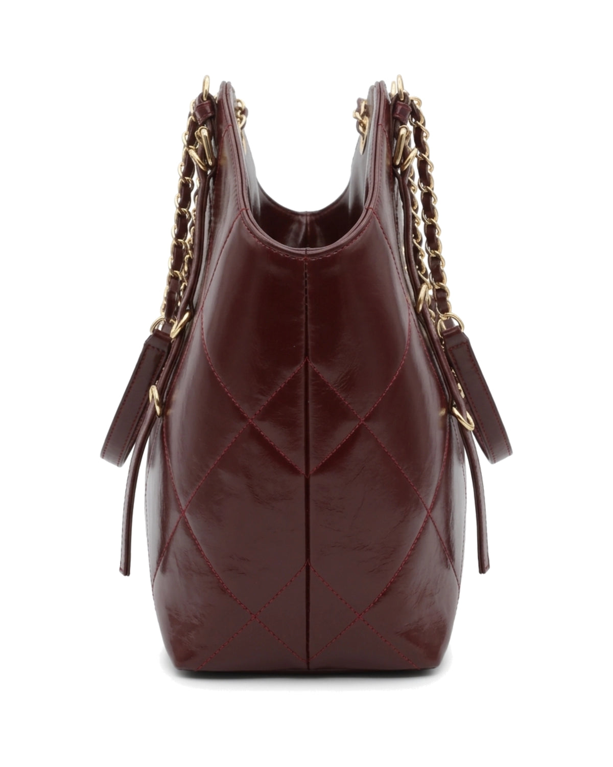 TKN Cascade — Burgundy — dipped top outline — side profile