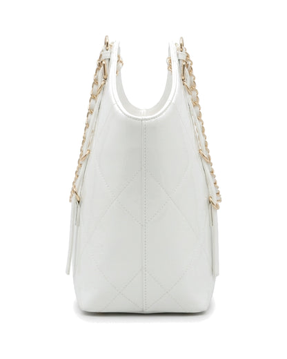 TKN Cascade — White — dipped top outline — side profile.