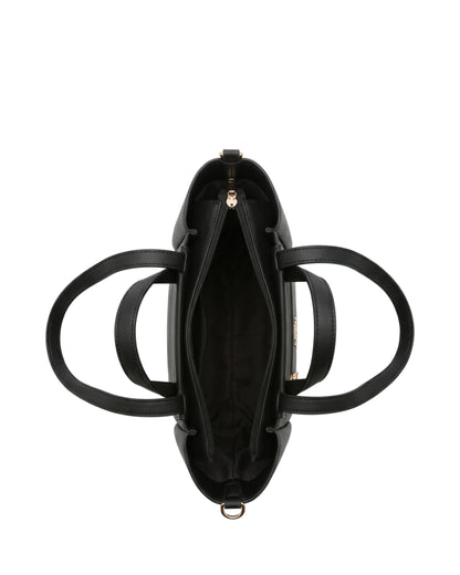 TKN Compass — Black — squared front silhouette — overhead view.