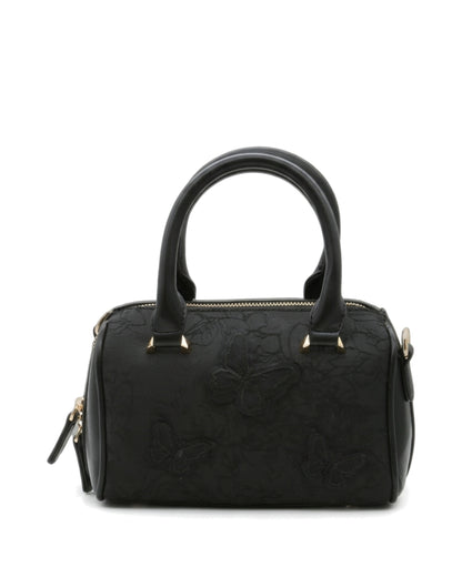 Elise Butterfly-Detail Bowler Bag — Black — Detail
