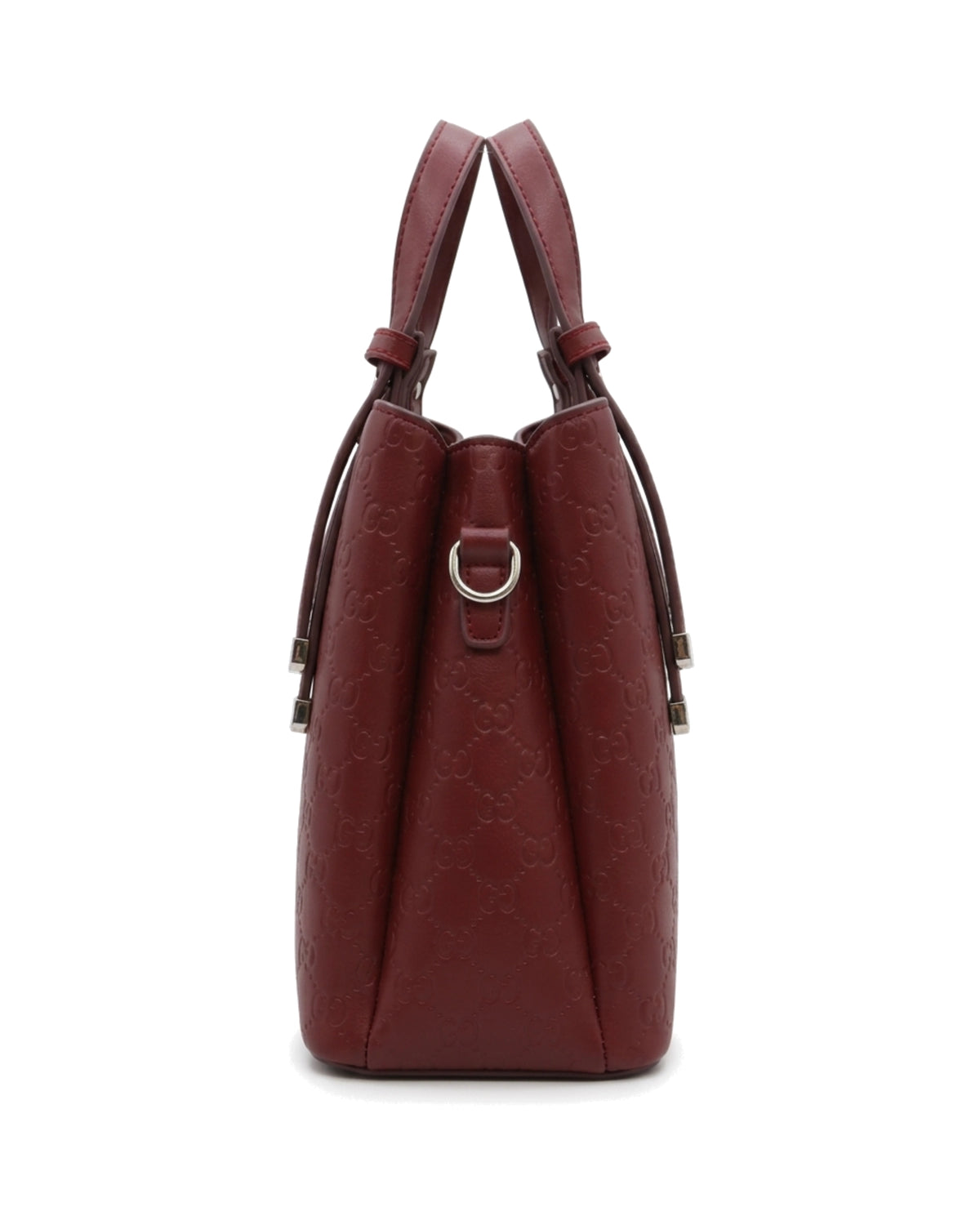 TKN Emblem — Burgundy — upright structured-looking body — side profile.