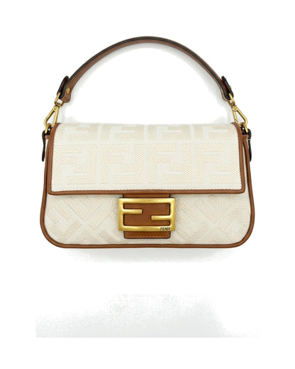 TKN Frame — Cream / Tan — rectangular flap silhouette — overhead view