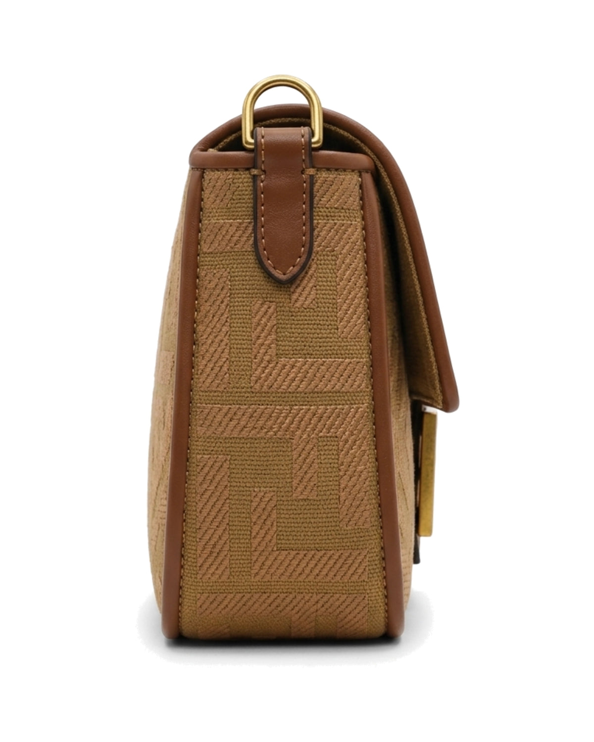 TKN Frame — Tan — rectangular flap silhouette — side profile.