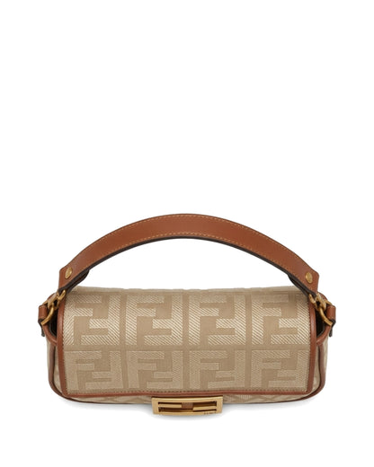 TKN Frame — Beige Pattern — rectangular flap silhouette — overhead view.