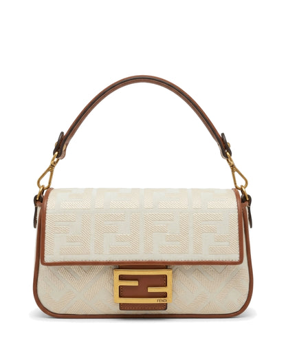 TKN Frame — Cream / Tan — rectangular flap silhouette — side profile