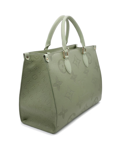 TKN Imprint — Sage — broad structured-looking tote body — front three-quarter view