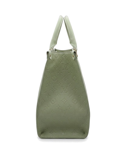 TKN Imprint — Sage — broad structured-looking tote body — side profile