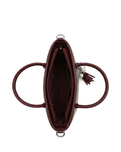 Isabelle — Burgundy — overhead view.