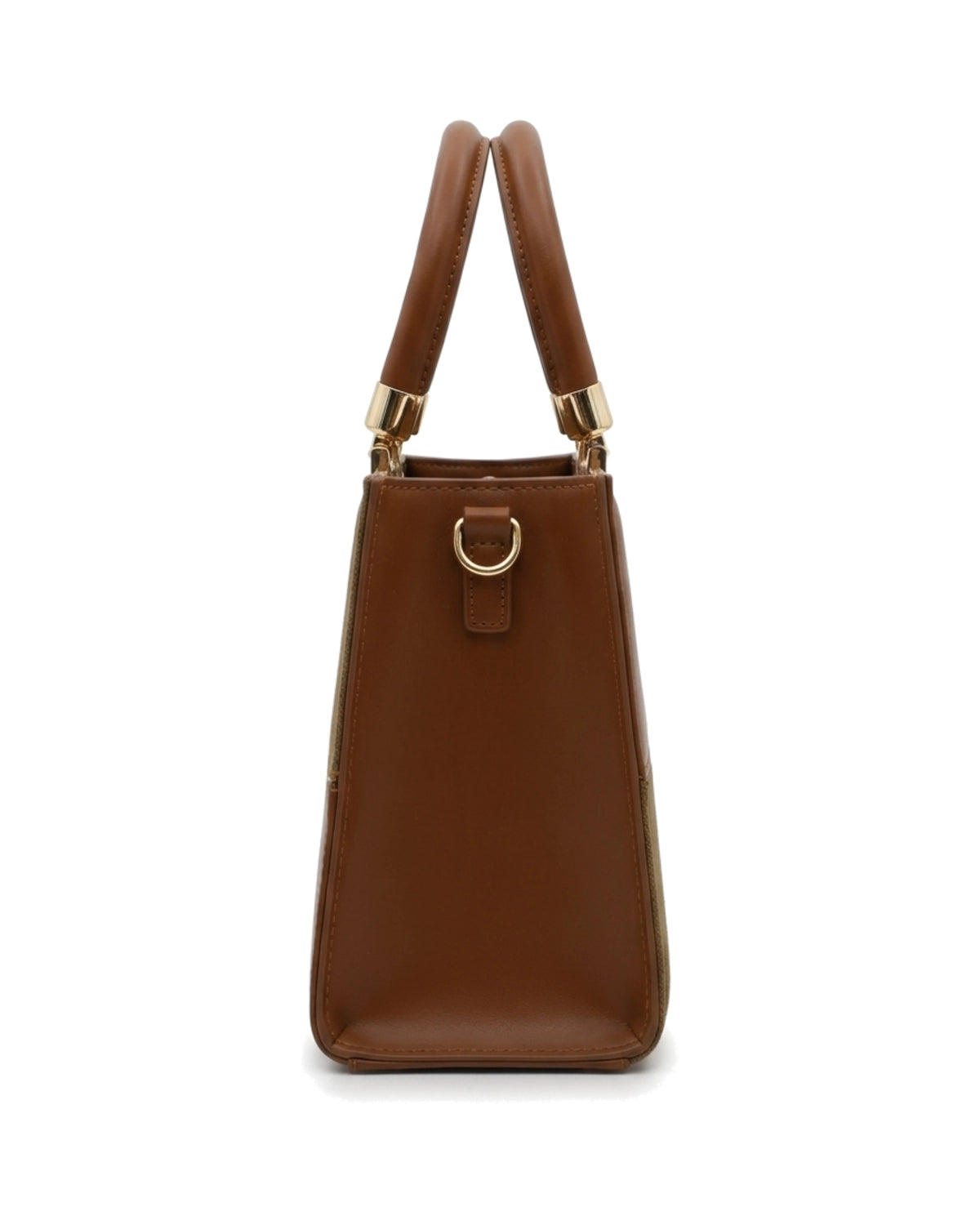 TKN Mosaic — Brown / Olive — square-looking structured silhouette — side profile.