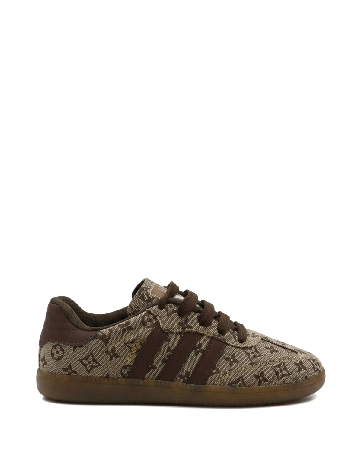 TKN Pace — Brown Pattern — low-profile lace-up design — side profile.