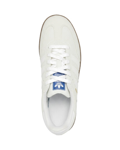TKN Pace — White — low-profile lace-up design — overhead view.