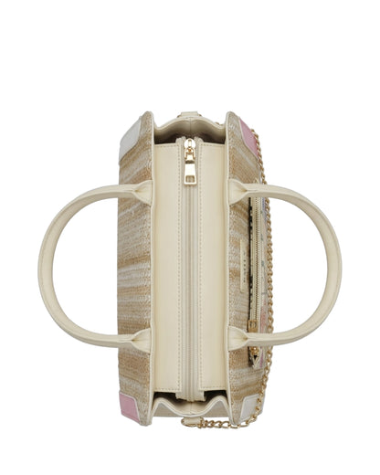 Sylvie — Pink / Cream — overhead view.